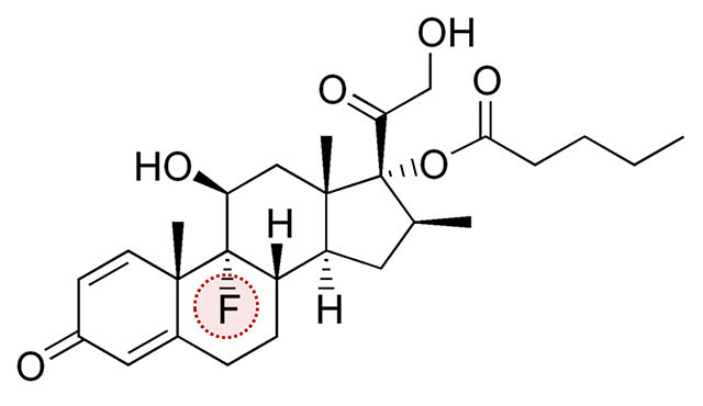 類固醇,fluorinated,betamethasone,valerate,氟